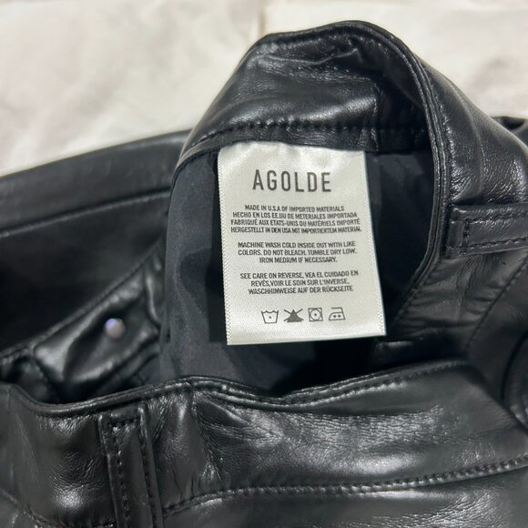 AGOLDE Recycled Leather Lyle Low Rise Slim, 27 - Picture 11 of 11